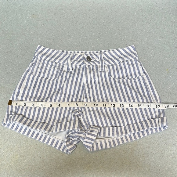 SHORTS PacSun 🌸 Blue and White Striped 🌸 Thicker 100% cotton - Picture 7 of 7